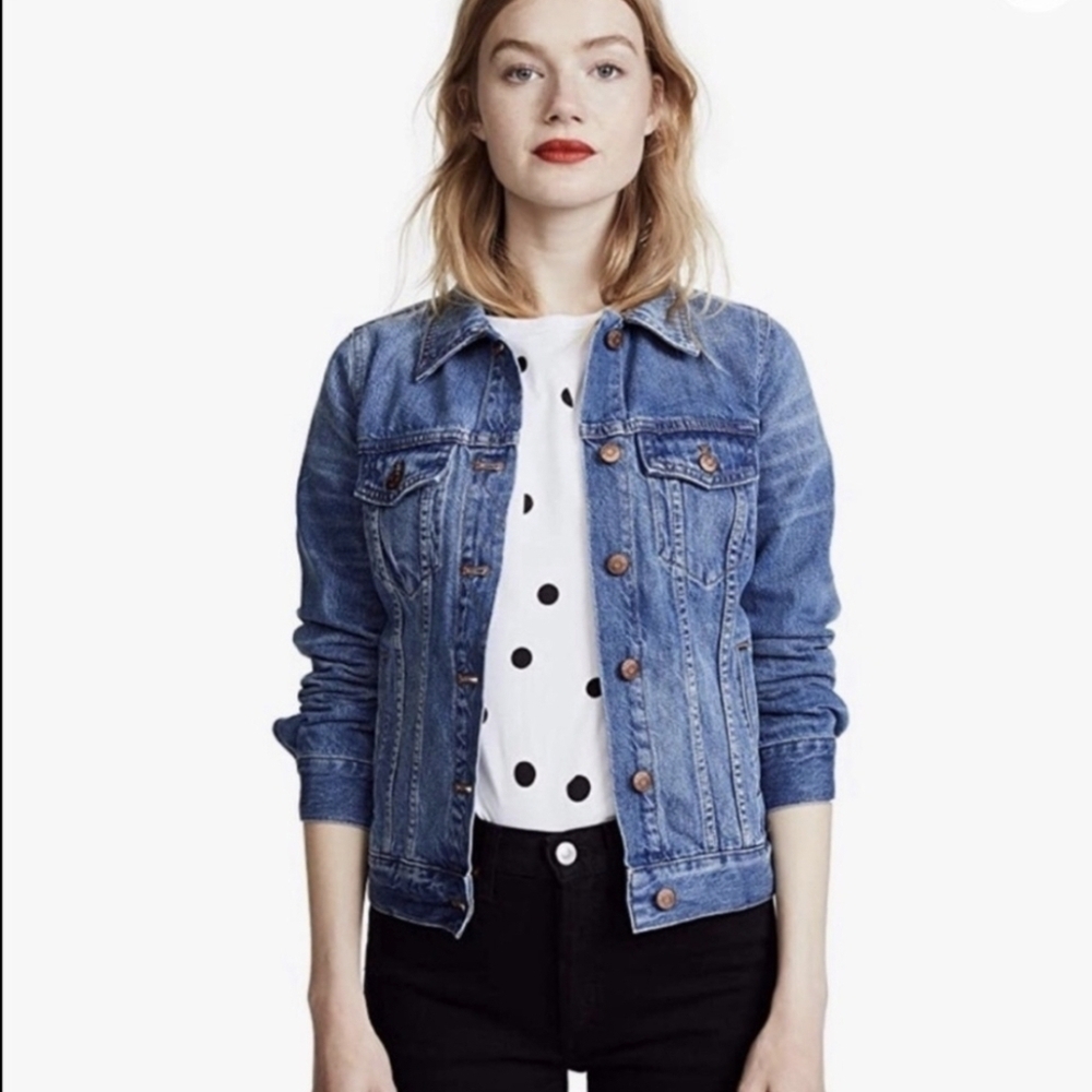 Madewell Classic Denim Jacket Blue Large Women’s